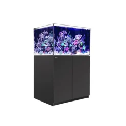 Aquarium eau de mer avec un meuble coloris noir Reefer™ XL 300 Red Sea - 90 x 57,5 x 142 cm