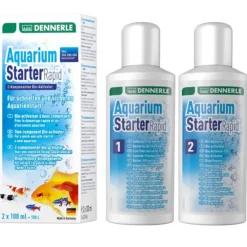 Aquarium Starter Rapid, démarrage rapide, DENNERLE - 2x 100ml