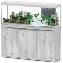 Aquarium tout équipé chêne blanc, AQUATLANTIS AQUARIUM modèle Splendid - 362L