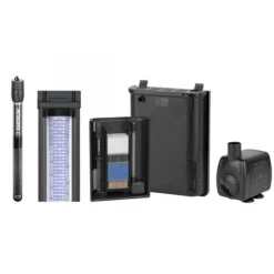 Aquarium tout équipé gris béton, AQUATLANTIS AQUARIUM Splendid 100 - 247L