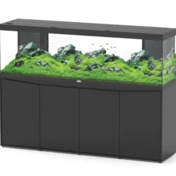 Aquarium tout équipé noir, AQUATLANTIS AQUARIUM modèle Splendid 200 - 604L
