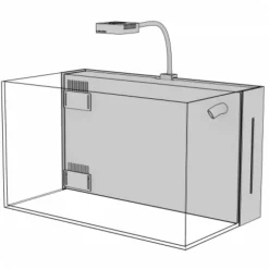 Aquarium yasha de 70L, robuste et élégant - AQUA MEDIC - Modèle Yasha