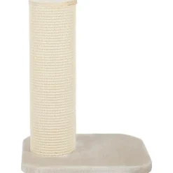 Arbre à chat avec griffoir coloris beige City Cat 1 Zolux - 62 cm