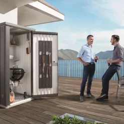 Armoire à outils gris foncé 93x83x182,5 cm