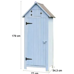 Armoire cabine de rangement 3 étagères livrée