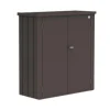 Armoire de terrasse Roméo Biohort taille M gris foncé métallique 132x57x140 cm