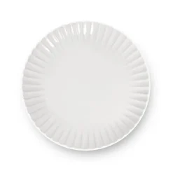 Assiette à dessert en grès réactif blanc Adele - Ø 21 cm