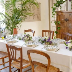 Assiette à dessert Flora motif feuillage multicolore Ø 21,5 cm