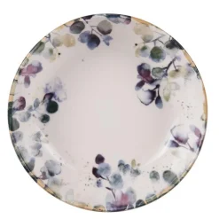 Assiette calotte Garden flora coloris multicolore en grès