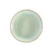 Assiette creuse en grès réactif vert Aspen - Ø 19 cm