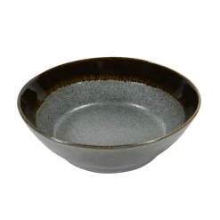 Assiette creuse en grès Tindra coloris gris - Ø 19 cm