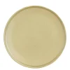 Assiette en grès vert Nika - Ø 27 cm