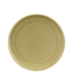 Assiette en grès vert Nika - Ø 22 cm