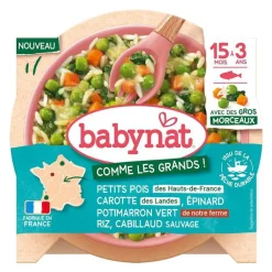 Assiette légumes riz et cabillaud Babybio - 200 g