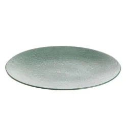 Assiette plate en grès coloris bleu Vesuvio – Ø 27 cm