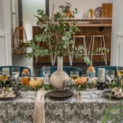 Assiette plate en grès réactif coloris noir Onyx – Ø 27 cm