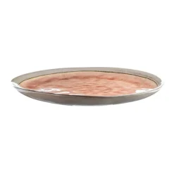 Assiette plate Grimaud rose en grès Ø 27 cm