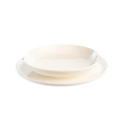 Assiette plate Selena en porcelaine blanche Ø 26,5 cm