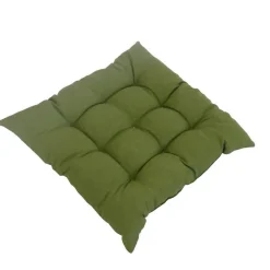 Assise de fauteuil matelassée verte Cap mousse - 46 x 46 x 9 cm
