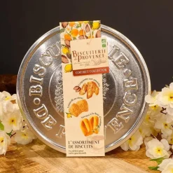Assortiment navettes canistrelli bio boîte métal Biscuiterie de provence - 320 g