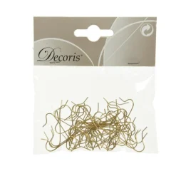 Attaches boules de Noël or lot de 50