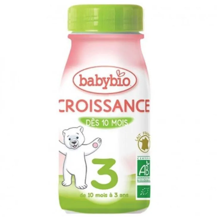 BABYBIO Croissance Liquide bio dès 10 mois - 25 cl