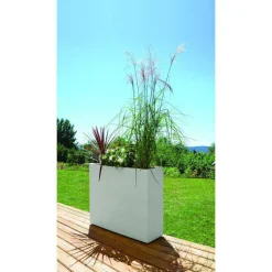 Bac blanc cérusé Eda Graphit Lofts - 99,5 x 29,5 x 78, 5 cm