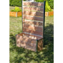 Bac de jardinage en bois Mon Petit Potager Bac Pano Design - 75 x 35 x 136 cm