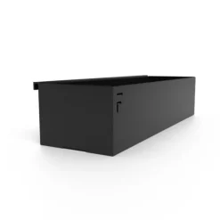 Bac de rangement noir Forge Adour - 30 x 8,6 x 6 cm