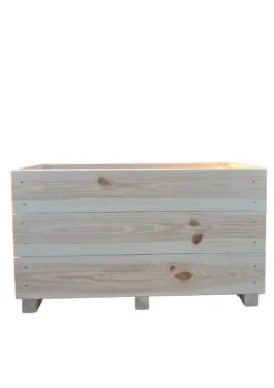 Bac en bois naturel non huilé - 70 x 34 x 40,5 cm