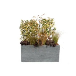 Bac rectangle Stream XXL S/2 anthracite H.43 cm