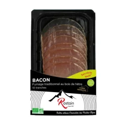 Bacon bio Rostain - 100 g
