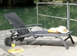 Bain de soleil élégance en aluminium, graphite - PROLOISIRS BBM