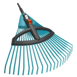 Balai à gazon réglable bleu Gardena Combisystem - 32 à 52 cm