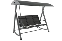 Balancelle de jardin aluminium anthracite mat MWH Kedline