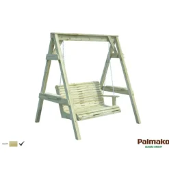 Balancelle Sigrid en bois traité autoclave Palmako - 193 x 161 cm