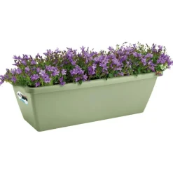 Balconnière en polypropylène vert pistache Elho Barcelona - 49 x 19 x 16 cm