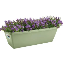 Balconnière en polypropylène vert pistache Elho Barcelona - 69,8 x 19 x 16 cm