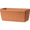 Balconnière en terre cuite rouge Deroma Vénézia Cotto - 53 x 20 x 19 cm