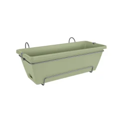 Balconnière tout-en-un en polypropylène vert pistache Elho Barcelona - 49,5 x 27,5 x 18,5 cm