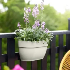 Balconnière Vibia Campana easy hanger medium blanc Elho - 36 x 24,1 cm