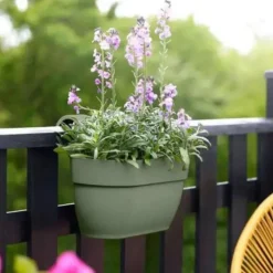 Balconnière Vibia Campana easy hanger medium vert Elho - 36 x 24,1 cm