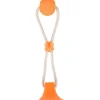 Balle pour chien avec ventouse orange Flamingo