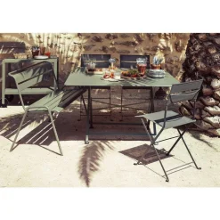 Banc de jardin 2 à 3 places coloris cactus Monceau Fermob - 116 cm