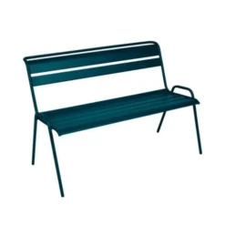 Banc de jardin 2 à 3 places coloris bleu acapulco Monceau Fermob - 116 cm