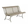 Banc Louisiane Fermob en acier coloris muscade 150 cm