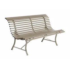 Banc Louisiane Fermob en acier coloris muscade 150 cm