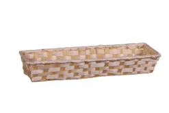 Banneton Rihana rectangulaire en bambou naturel Cav Service - 42 x 10 x 8 cm
