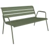 Banquette lounge en acier vert cactus Fermob Monceau - 128 x 76 x 71 cm