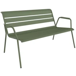 Banquette lounge en acier vert cactus Fermob Monceau - 128 x 76 x 71 cm